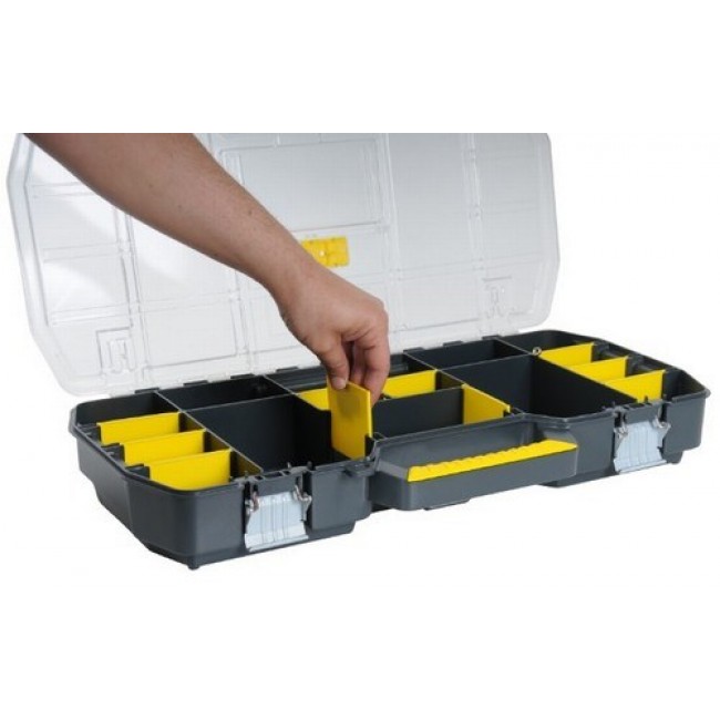 Stanley 1-97-514 small parts/tool box Black, Transparent