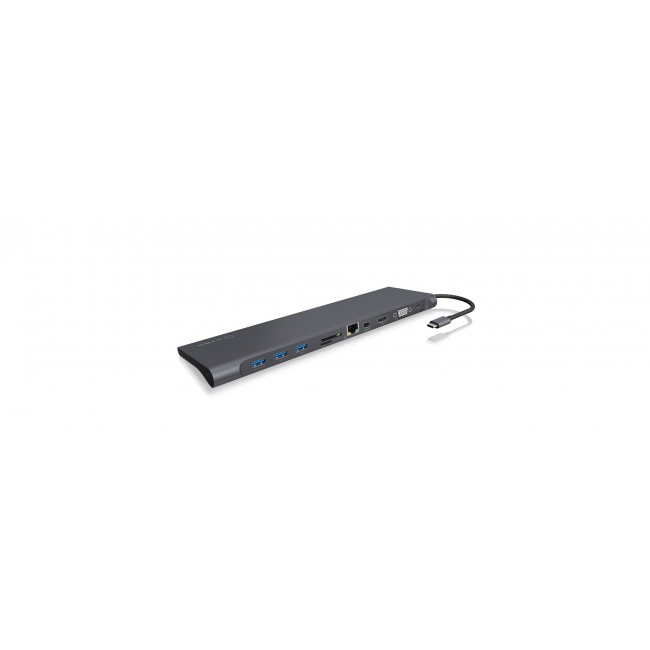 ICY BOX IB-DK2102-C Wired USB 3.2 Gen 1 (3.1 Gen 1) Type-C Anthracite, Black ICY BOX IB-DK2102-C Wired USB 3.2 Gen 1 (3.1 Gen 1) Type-C Anthracite, Black