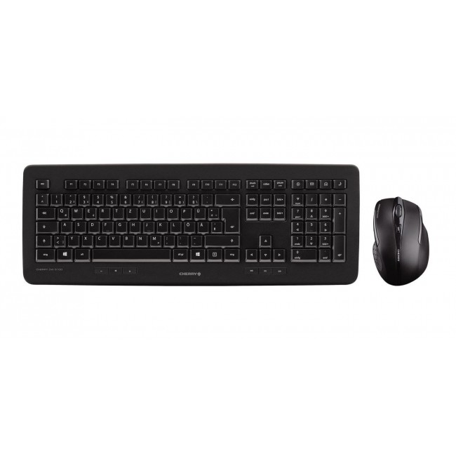 CHERRY DW 5100 keyboard Mouse included Universal RF Wireless QWERTZ German Black CHERRY DW 5100 keyboard Mouse included Universal RF Wireless QWERTZ German Black