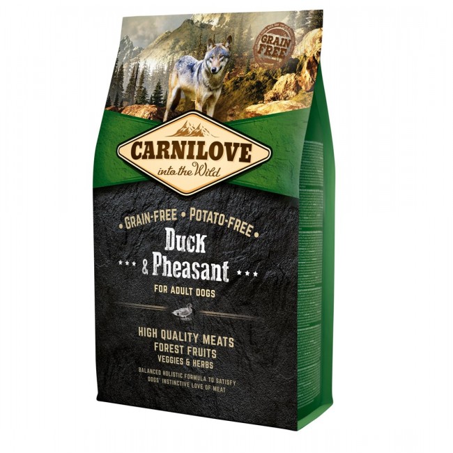 CARNILOVE Adult Duck and pheasant - dry dog food - 4kg CARNILOVE Adult Duck and pheasant - dry dog food - 4kg