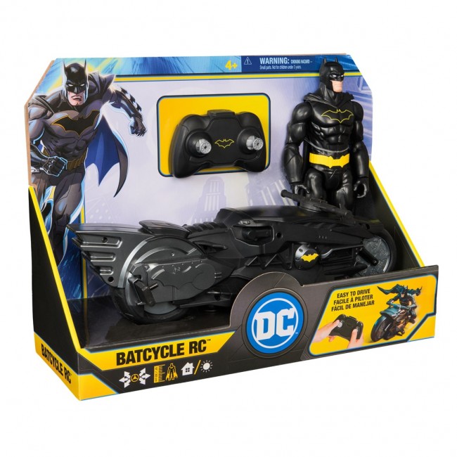 DC Comics , Batman Stealth Remote Control Batcycle with 12