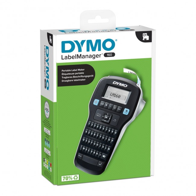 DYMO LabelManager 160 label printer Thermal transfer 160 x 160 DPI 12 mm/sec D1 AZERTY