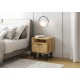 SCANDI 1S SLIM OAK ARTISAN BEDSIDE TABLE