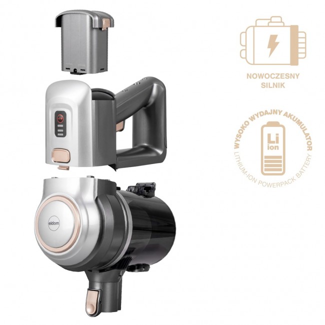 ELDOM CORDLESS VACUUM CLEANER OB210 SILVER
