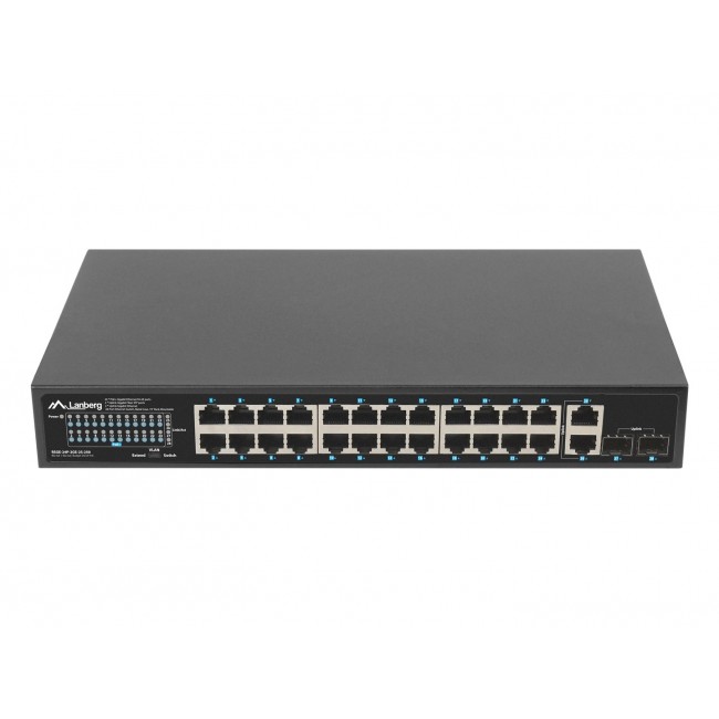 Lanberg RSGE-24P-2GE-2S-250 network switch Unmanaged