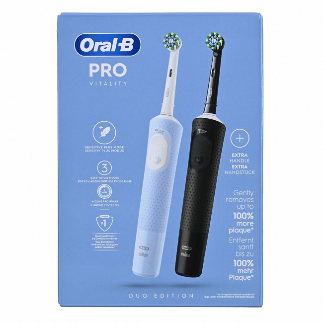 Oral-B Vitality Pro Duo Adult Rotating-oscillating toothbrush Black, Blue, White