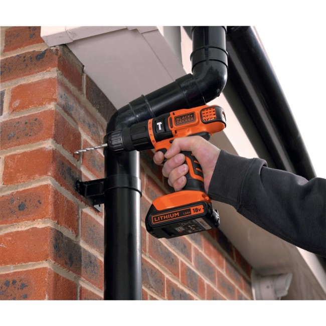 Black & Decker BDCH188N-XJ drill 1350 RPM Black, Orange