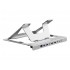 Conceptronic DONN35S Laptop Stand with 7-in-1 USB-C Docking Station, HDMI 4K60Hz x 2, GbE, USB-C 5Gbps, USB-A 5Gbps x 2, 100W USB PD