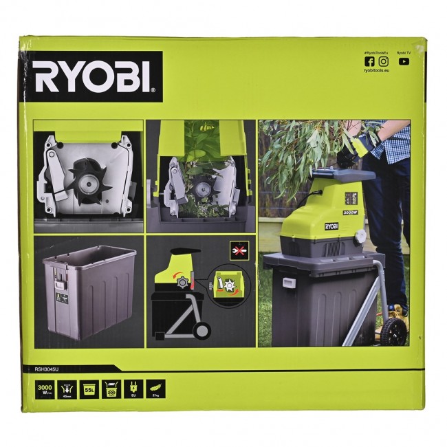 Ryobi RSH3045U garden shredder 3000 W 55 L