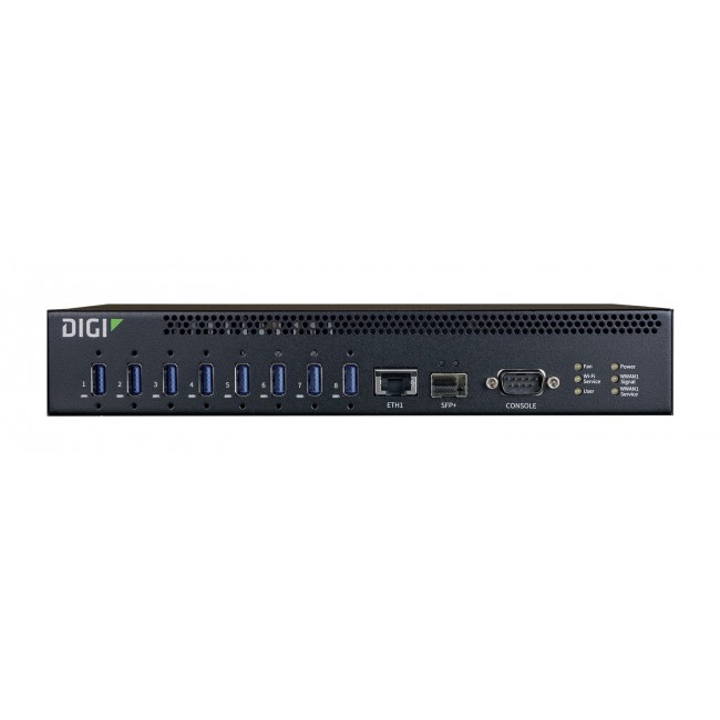 Digi AW08-G300 interface hub USB 3.2 Gen 1 (3.1 Gen 1) Type-A 10000 Mbit/s Black