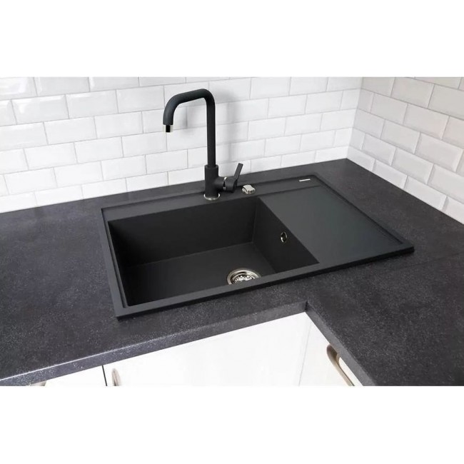 PYRAMIS CAMEA (79x50) 1B 1D L granite sink 070058501 carbon