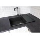 PYRAMIS CAMEA (79x50) 1B 1D L granite sink 070058501 carbon