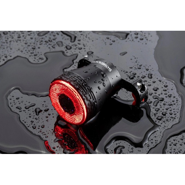 Rockbros Q5 black rear bicycle light with intelligent STOP system Rockbros Q5 black rear bicycle light with intelligent STOP system