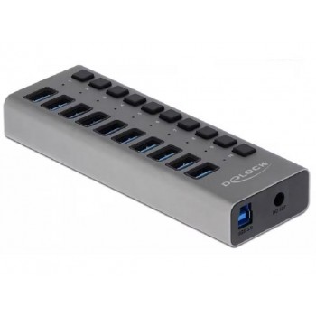 Delock External USB 3.0 Hub with 10 ports