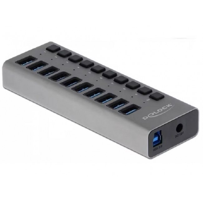 Delock External USB 3.0 Hub with 10 ports Delock External USB 3.0 Hub with 10 ports