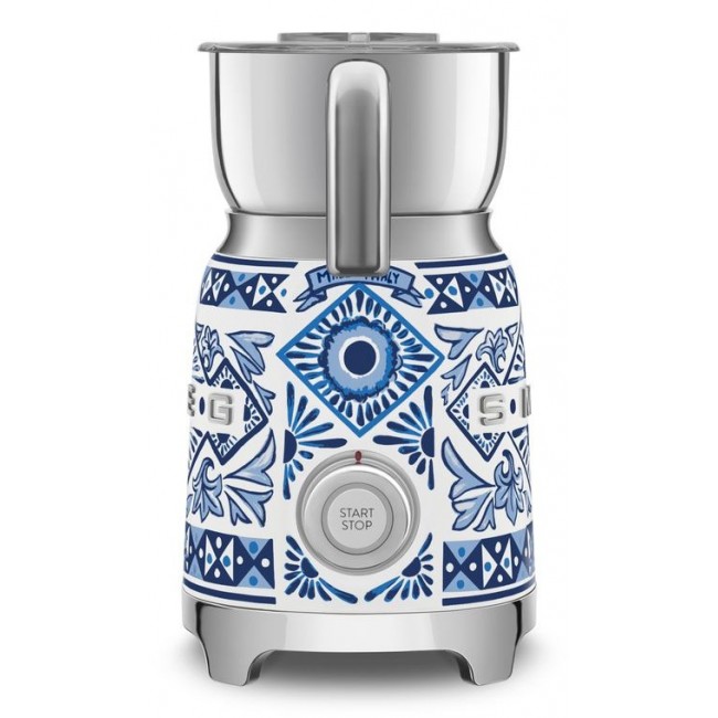 Smeg MFF01DGBEU milk frother/warmer Automatic milk frother/warmer Blue, Silver, White
