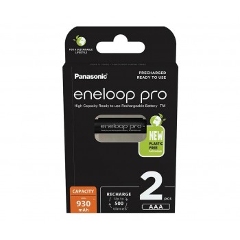 Rechargeable batteries PANASONIC ENELOOP PRO AAA 930 mAh 2 szt (BK-4HCDE/2CP)