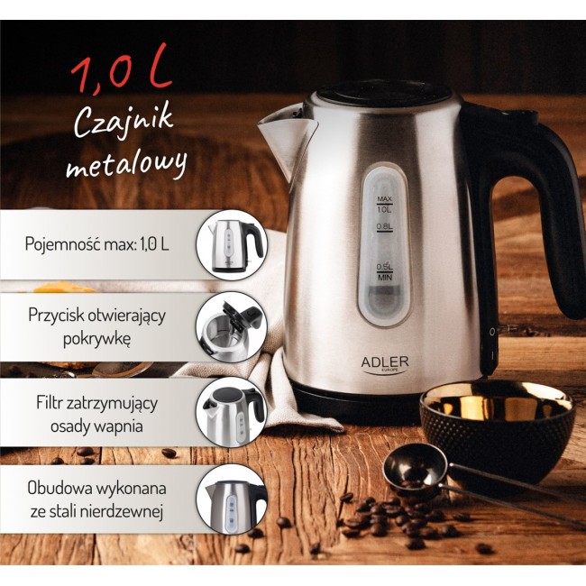 Camry CR 1253 electric kettle 1.7 L Stainless steel 2200 W Camry CR 1253 electric kettle 1.7 L Stainless steel 2200 W