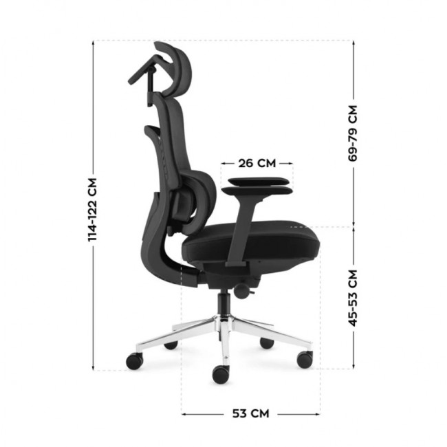 Visioner 6.1 Black N office chair