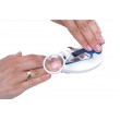 Nail clippers with magnifying glass Nail clippers with magnifying glass