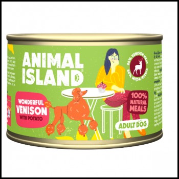 ANIMAL ISLAND Deer with potatoes - wet dog food - 410 g