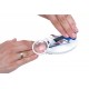 Nail clippers with magnifying glass