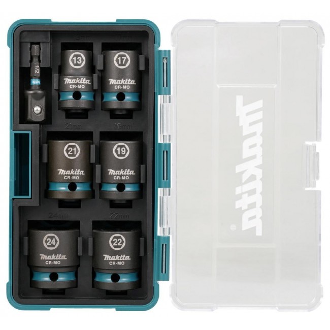 Makita E-16592 impact socket Impact socket set Black, Teal