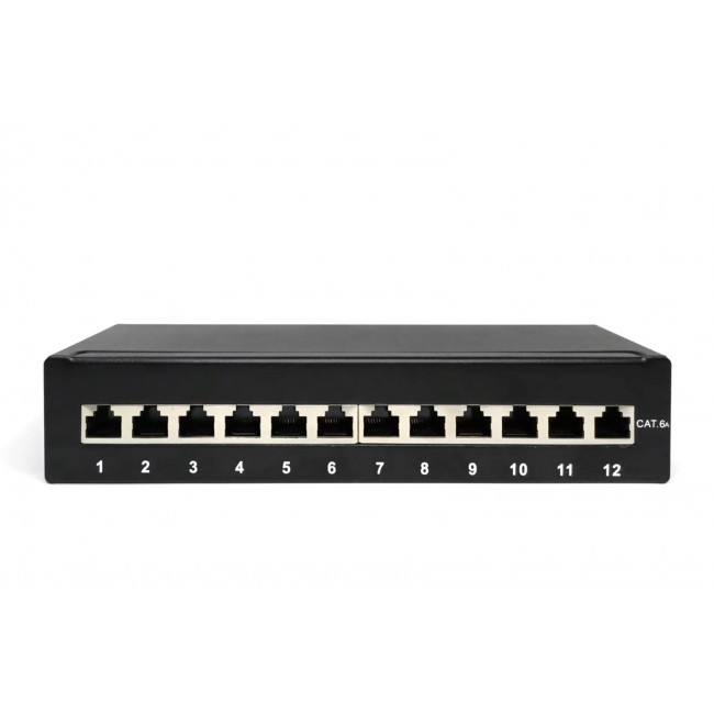 Digitus Desktop CAT 6A, class EA patch panel, shielded, black