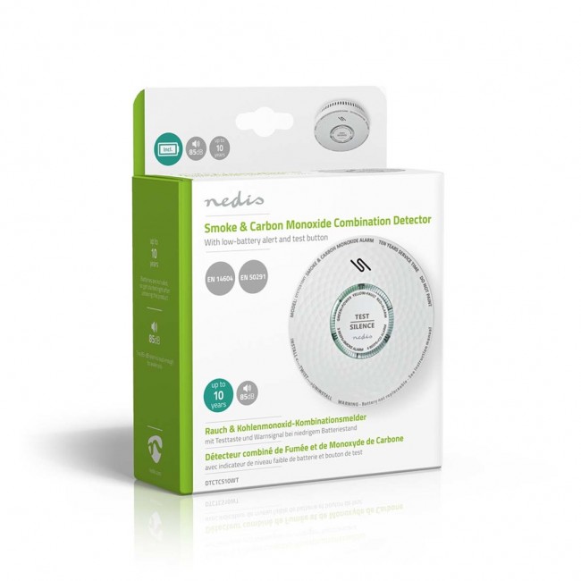 Smoke and carbon monoxide detector Nedis DTCTCS10WT Smoke and carbon monoxide detector Nedis DTCTCS10WT