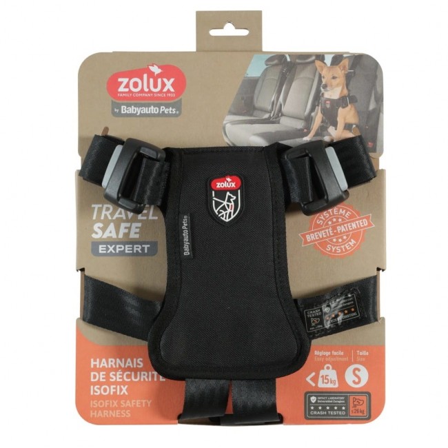 ZOLUX Travel Safe S black - dog harness