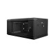 Lanberg 19'' wall-mounted installation cabinet 4U 600x450mm black (glass door) Lanberg 19'' wall-mounted installation cabinet 4U 600x450mm black (glass door)