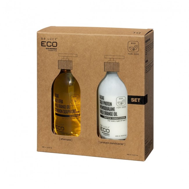 DR LUCY ECO SHAMPOO + CONDITIONER SET FOR SHORT COATS