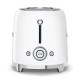 SMEG Toaster 2-slice 4-slot 50'Style White TSF02WHEU