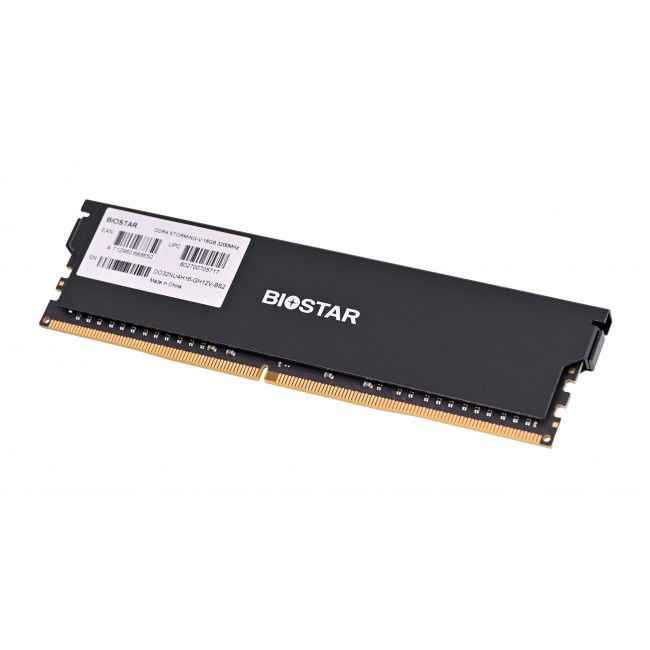 Biostar 16GB 3200MHz DDR4 Memory with Storming Heatsink
