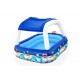 Inflatable pool+canopy 213x155x132 B54370