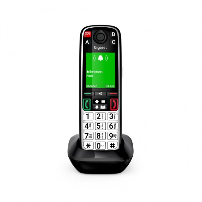 Gigaset EASY 500HX Analog/DECT telephone Caller ID Black, Silver