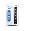 LogiLink UA0096 interface hub 480 Mbit/s Black