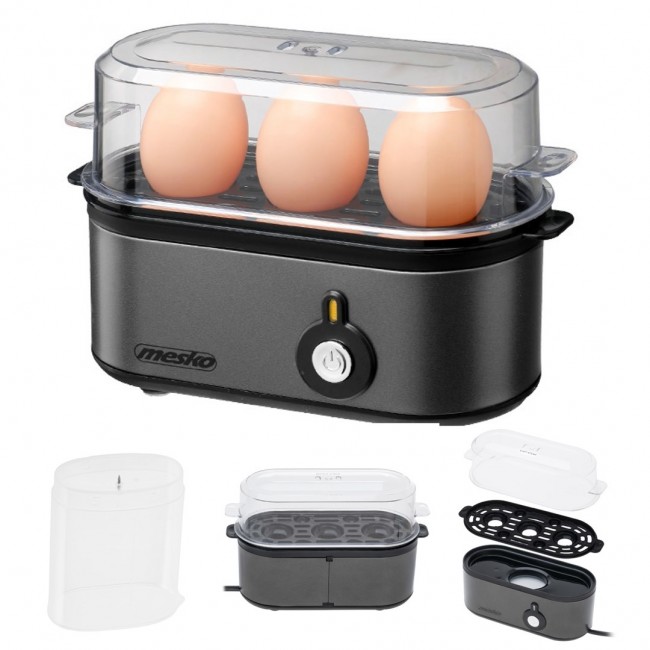 Egg Cooker MESKO MS 4485GM Dark Grey 3 Eggs 210W
