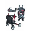 Aluminium four-wheel walker AT51006