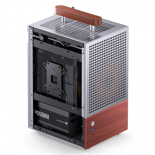 Jonsbo T6 PC Case, Mini-Tower, Mini-ITX, Glass, Wo