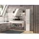 Bathroom cabinet NEL II 31x30x174 cm, matt white Bathroom cabinet NEL II 31x30x174 cm, matt white