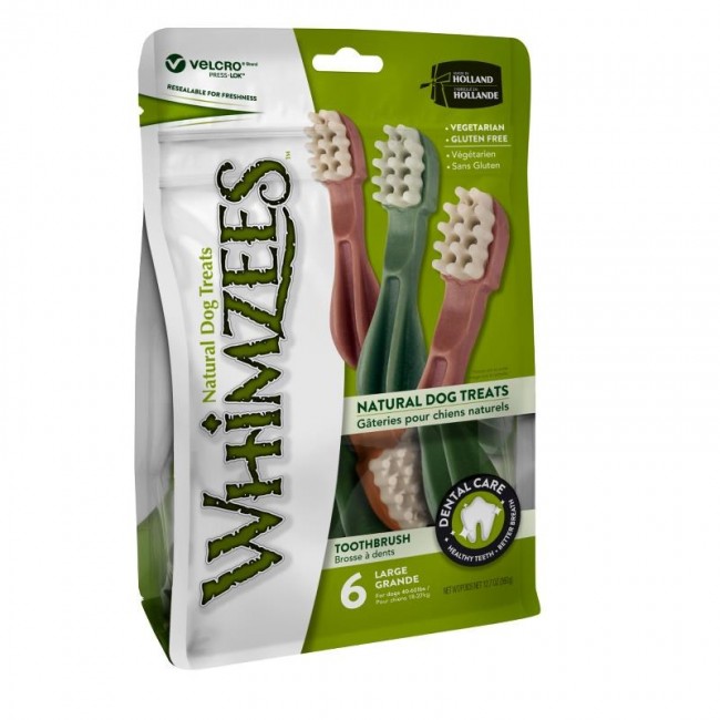 WHIMZEES Toothbrush Dog Chew L - 6 pcs. WHIMZEES Toothbrush Dog Chew L - 6 pcs.