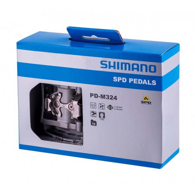 Shimano PD-M324 bicycle pedal Silver 2 pc(s) Shimano PD-M324 bicycle pedal Silver 2 pc(s)