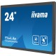 iiyama 24 multi-touch monitor with edge-to-edge glass, anti fingerprint coating , integrated webcam and a flexible stand