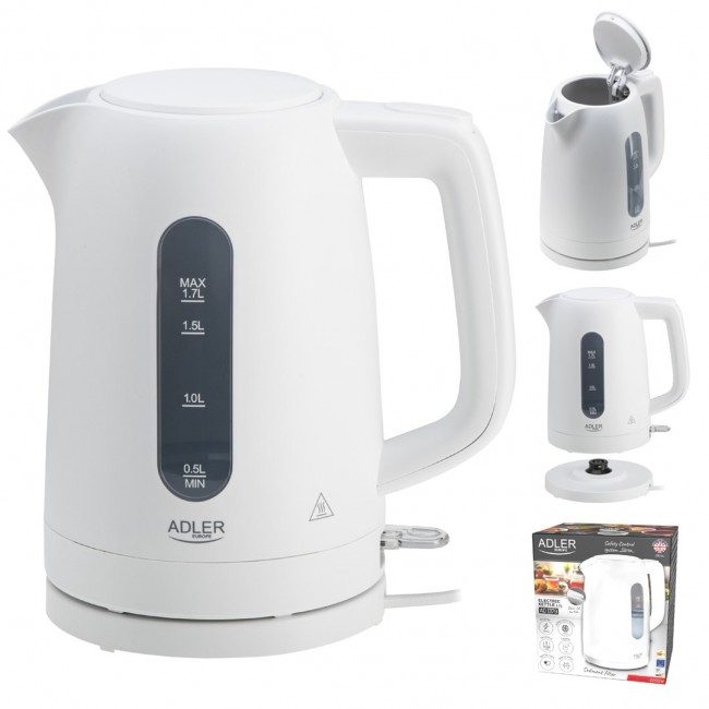 ADLER AD 1379W WHITE ELECTRIC KETTLE