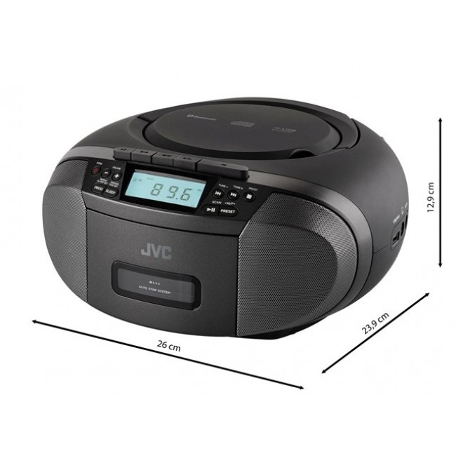 JVC RC-E444B Radio player Black JVC RC-E444B Radio player Black