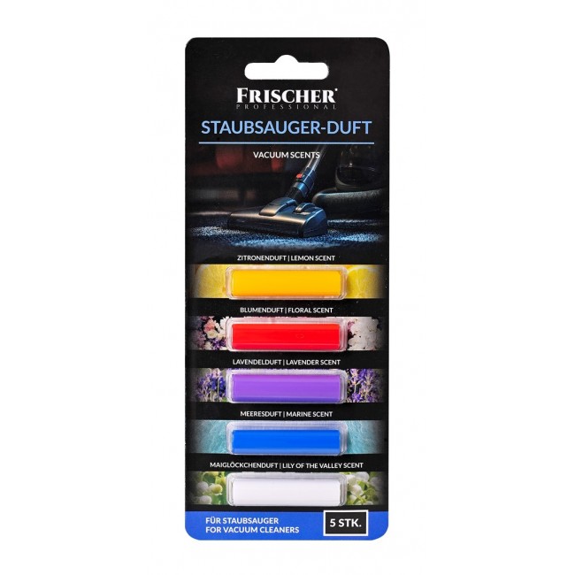 Fragrance refill for vacuum cleaner, mix of 5 fragrances, Frischer, 5 pcs.