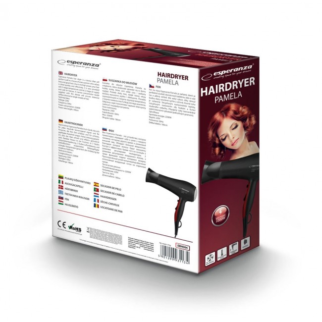Esperanza EBH004K Hair dryer Black 2200 W Esperanza EBH004K Hair dryer Black 2200 W