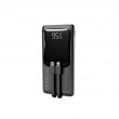 Gembird PB10-PD20-LCD-01 Fast charging power bank with integrated cables, 20W, 10000 mAh, black