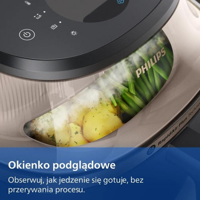 Philips 5000 series NA547/07 fryer Single 7.2 L Stand-alone 2000 W Hot air fryer Black, Gold Philips 5000 series NA547/07 fryer Single 7.2 L Stand-alone 2000 W Hot air fryer Black, Gold
